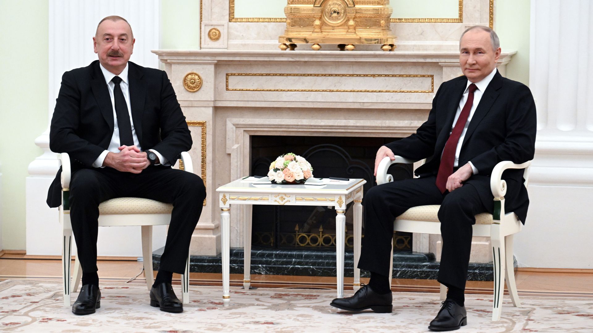 Президент России Владимир Путин и президент Азербайджана Ильхам Алиев во время встречи Президент России Владимир Путин и президент Азербайджана Ильхам Алиев во время встречи - РИА Новости, 1920, 22.04.2024