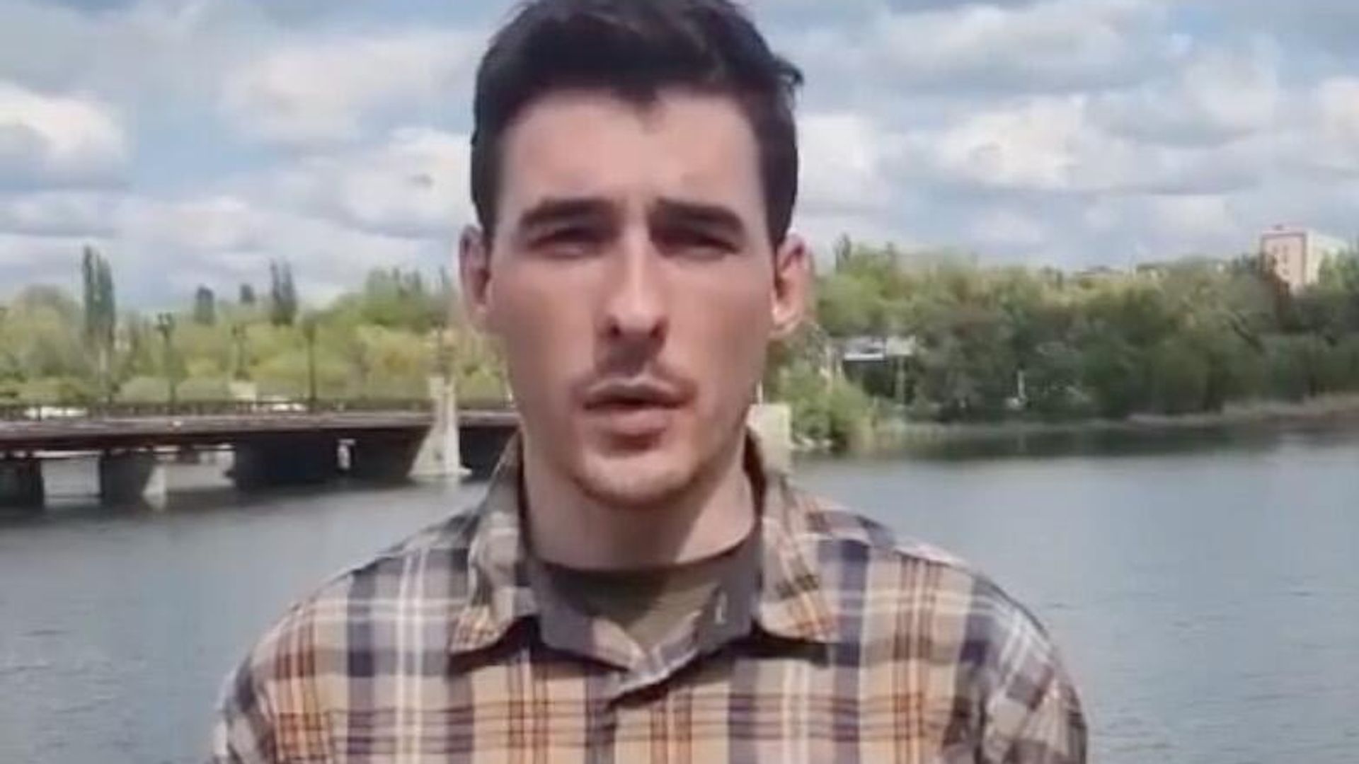 Доброволец из Сербии Александр Йокич. Кадр видео Доброволец из Сербии Александр Йокич. Кадр видео - РИА Новости, 1920, 11.07.2024