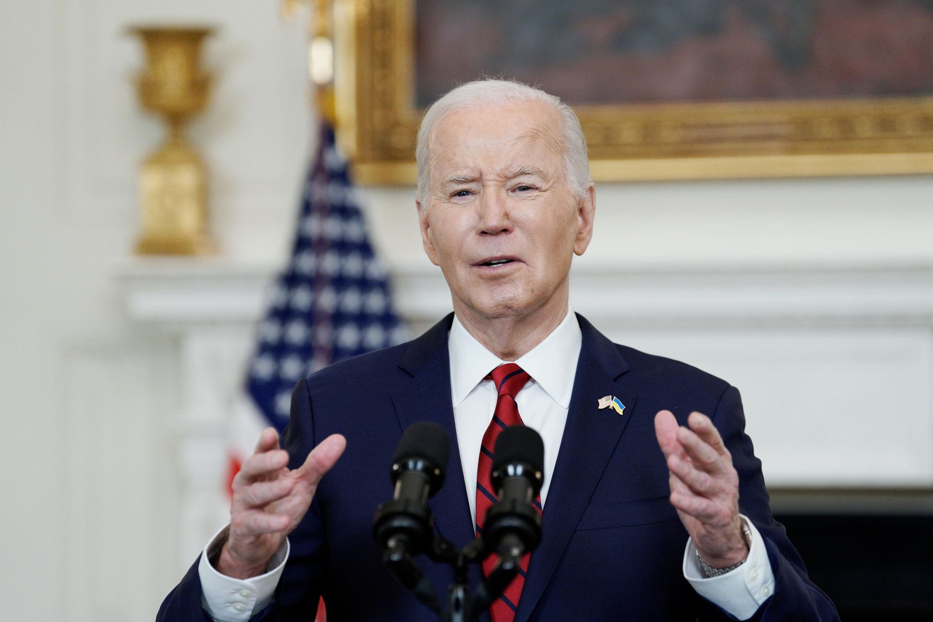 Президент США Джо Байден выступает на пресс-конференции в Вашингтоне Президент США Джо Байден выступает на пресс-конференции в Вашингтоне - РИА Новости, 1920, 27.05.2024