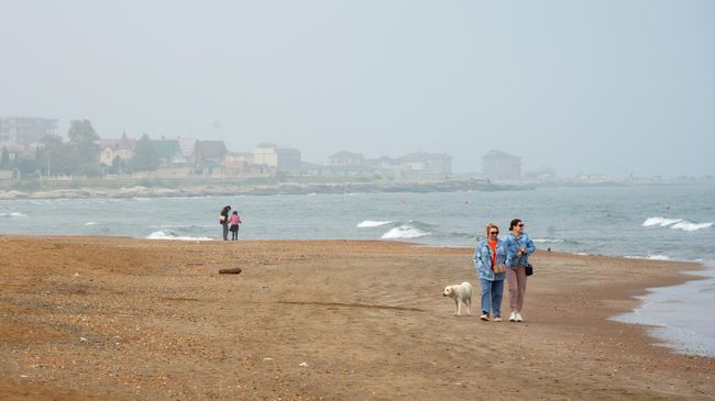 Пляж на Каспийском море
