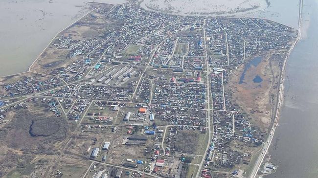 Последствия паводка в Абатском районе Тюменской области