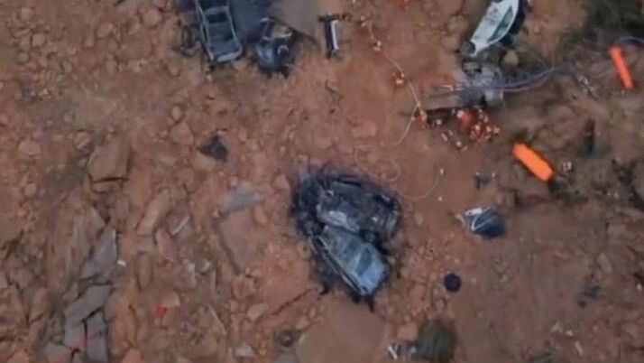 Место обрушения скоростной автомагистрали на юге Китая Место обрушения скоростной автомагистрали на юге Китая - РИА Новости, 1920, 01.05.2024
