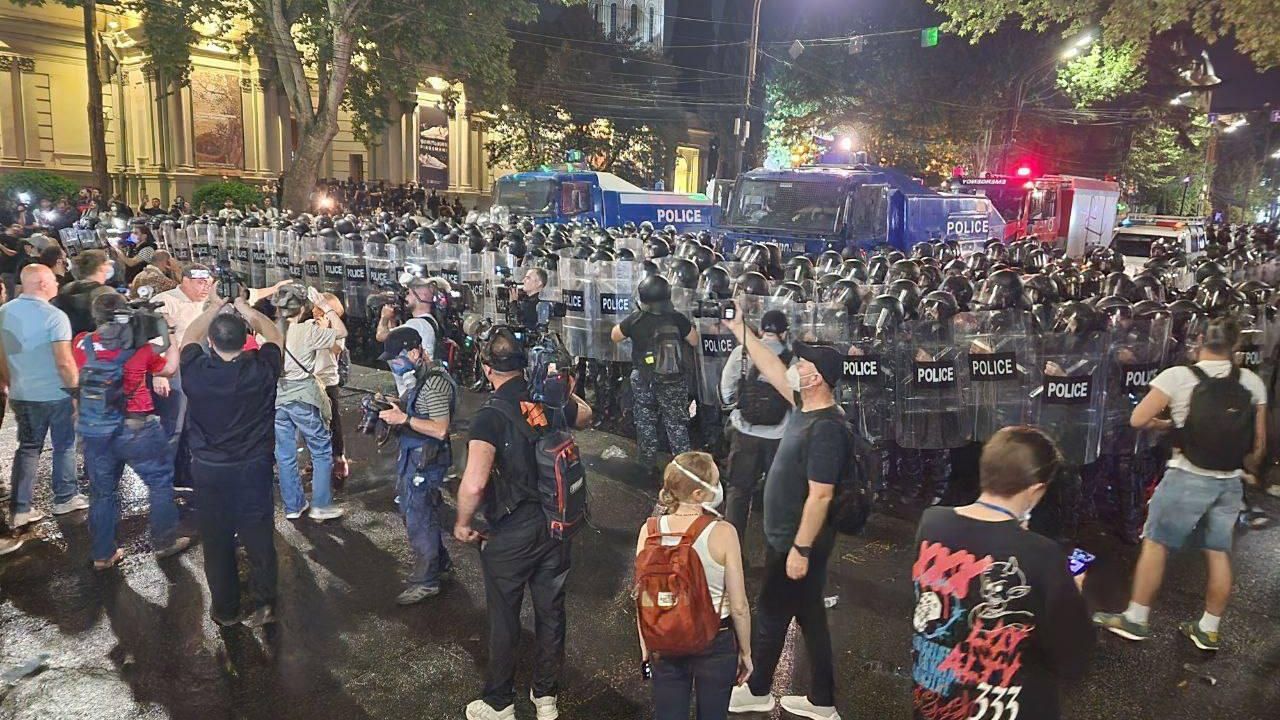 Митинг против закона об иноагентах в Тбилиси Митинг против закона об иноагентах в Тбилиси - РИА Новости, 1920, 03.05.2024