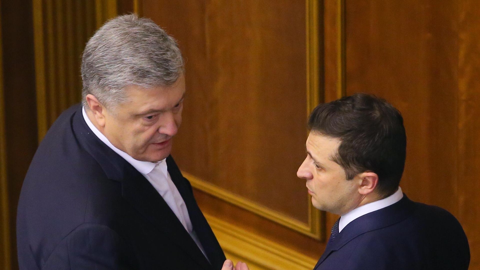 Петр Порошенко и Владимир Зеленский Петр Порошенко и Владимир Зеленский - РИА Новости, 1920, 04.12.2024