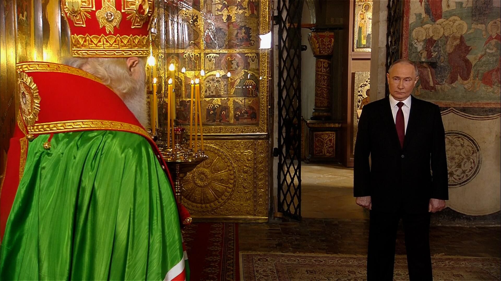 Благословение Путина патриархом Кириллом Благословение Путина патриархом Кириллом - РИА Новости, 1920, 07.05.2024