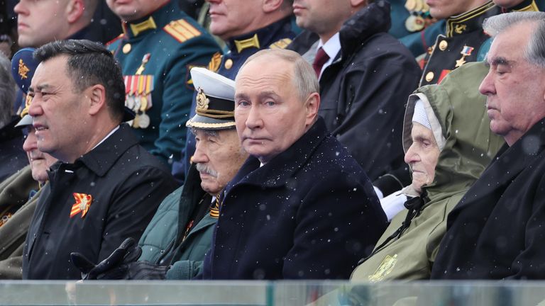 Президент РФ Владимир Путин на параде в Москве, посвященном 79-й годовщине Победы в Великой Отечественной войне Президент РФ Владимир Путин на параде в Москве, посвященном 79-й годовщине Победы в Великой Отечественной войне