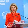 Официальный представитель Министерства иностранных дел России Мария Захарова во время брифинга в Москве Официальный представитель Министерства иностранных дел России Мария Захарова во время брифинга в Москве