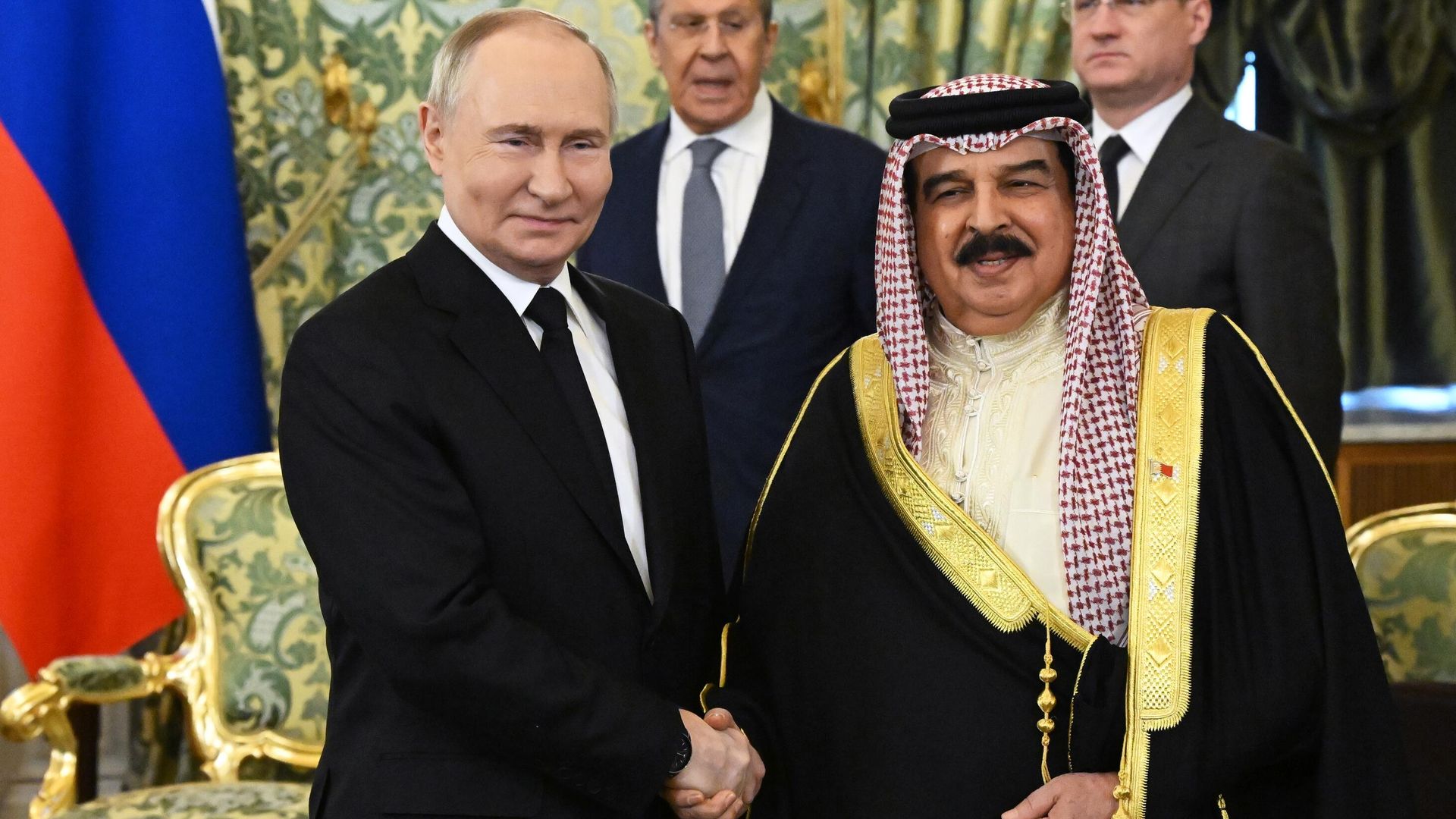 Президент РФ Владимир Путин и король Бахрейна Хамад бен Иса Аль Халифа - РИА Новости, 1920, 20.06.2025