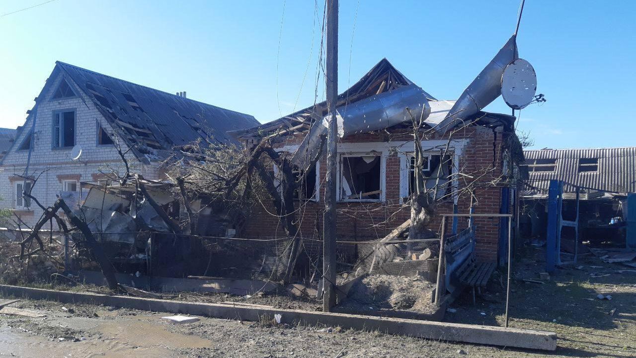 Место сбитого снаряда РСЗО Ольха над Шебекинским городским округом Белгородской области - РИА Новости, 1920, 26.05.2024
