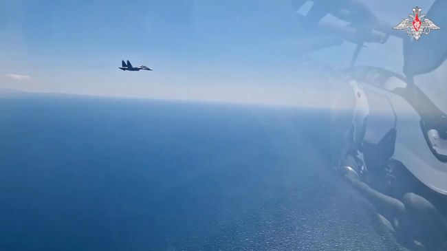 Многофункциональные истребители Су-30СМ морской авиации Черноморского флота