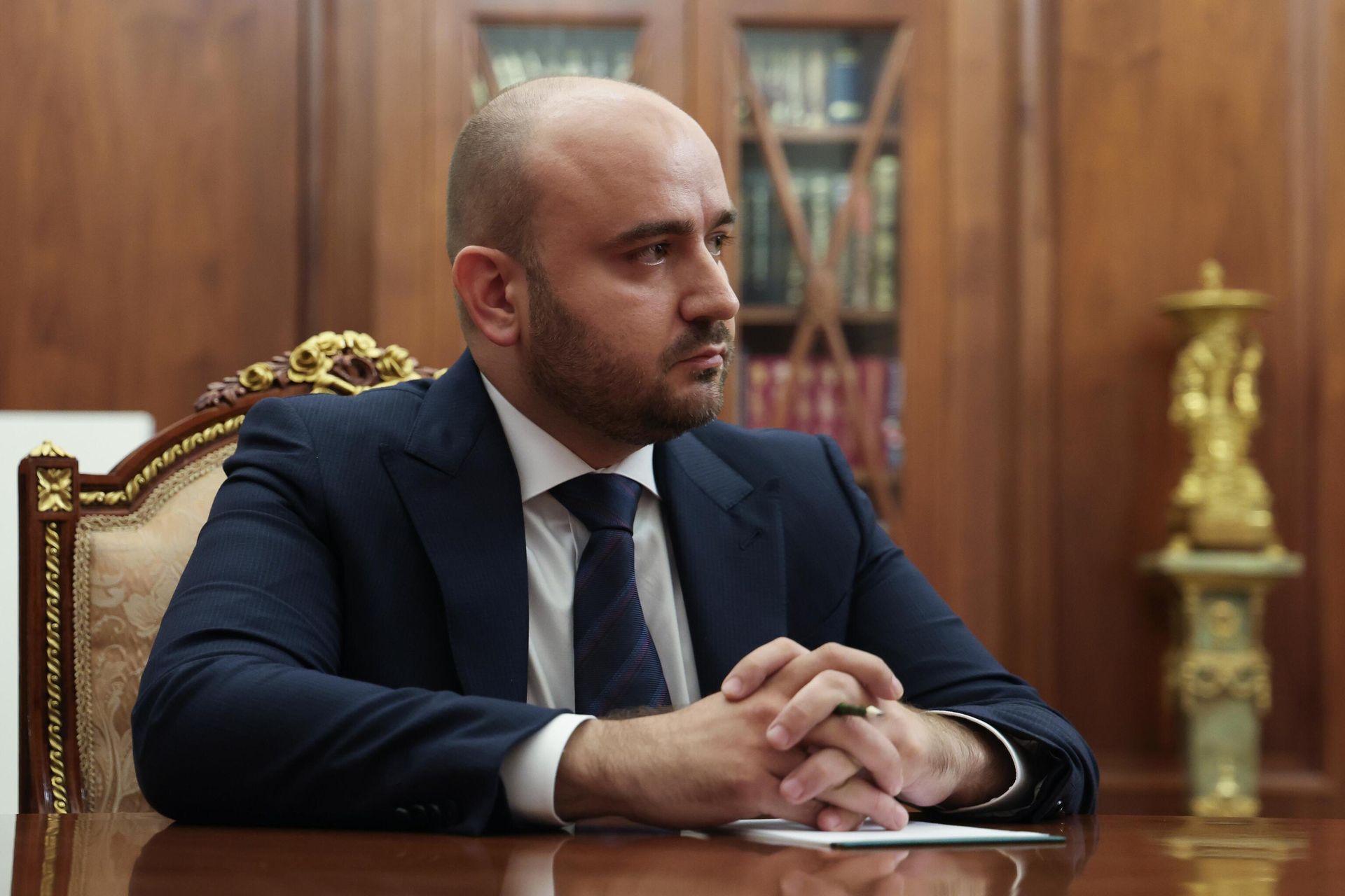 Глава правительства Тульской области Вячеслав Федорищев во время встречи с президентом РФ Владимиром Путиным Глава правительства Тульской области Вячеслав Федорищев во время встречи с президентом РФ Владимиром Путиным - РИА Новости, 1920, 04.11.2024