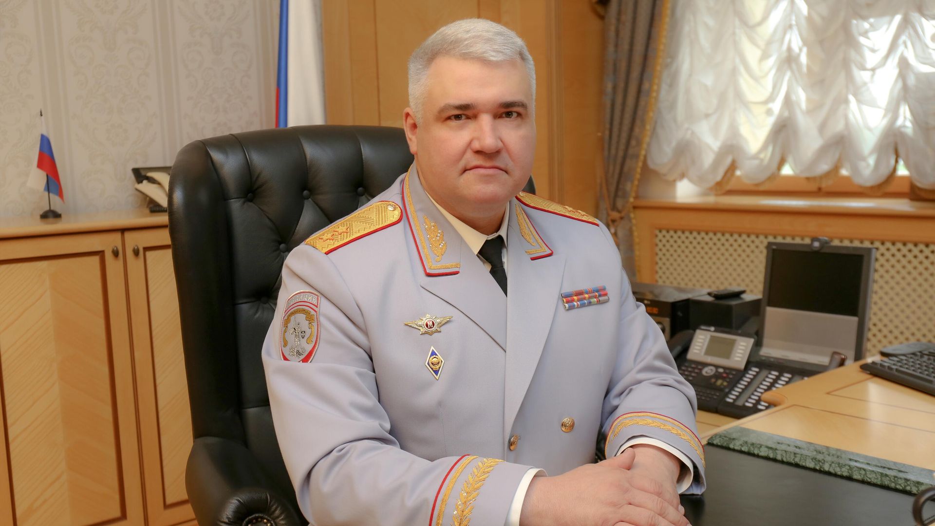 Глава российской Госавтоинспекции генерал-лейтенант полиции Михаил Черников Глава российской Госавтоинспекции генерал-лейтенант полиции Михаил Черников - РИА Новости, 1920, 01.06.2024