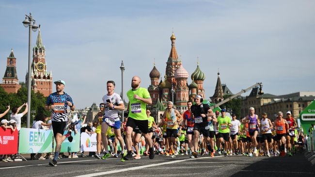 Участники забега в Москве