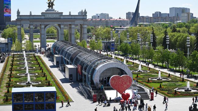 Павильон выставки Россия ВДНХ в Москве