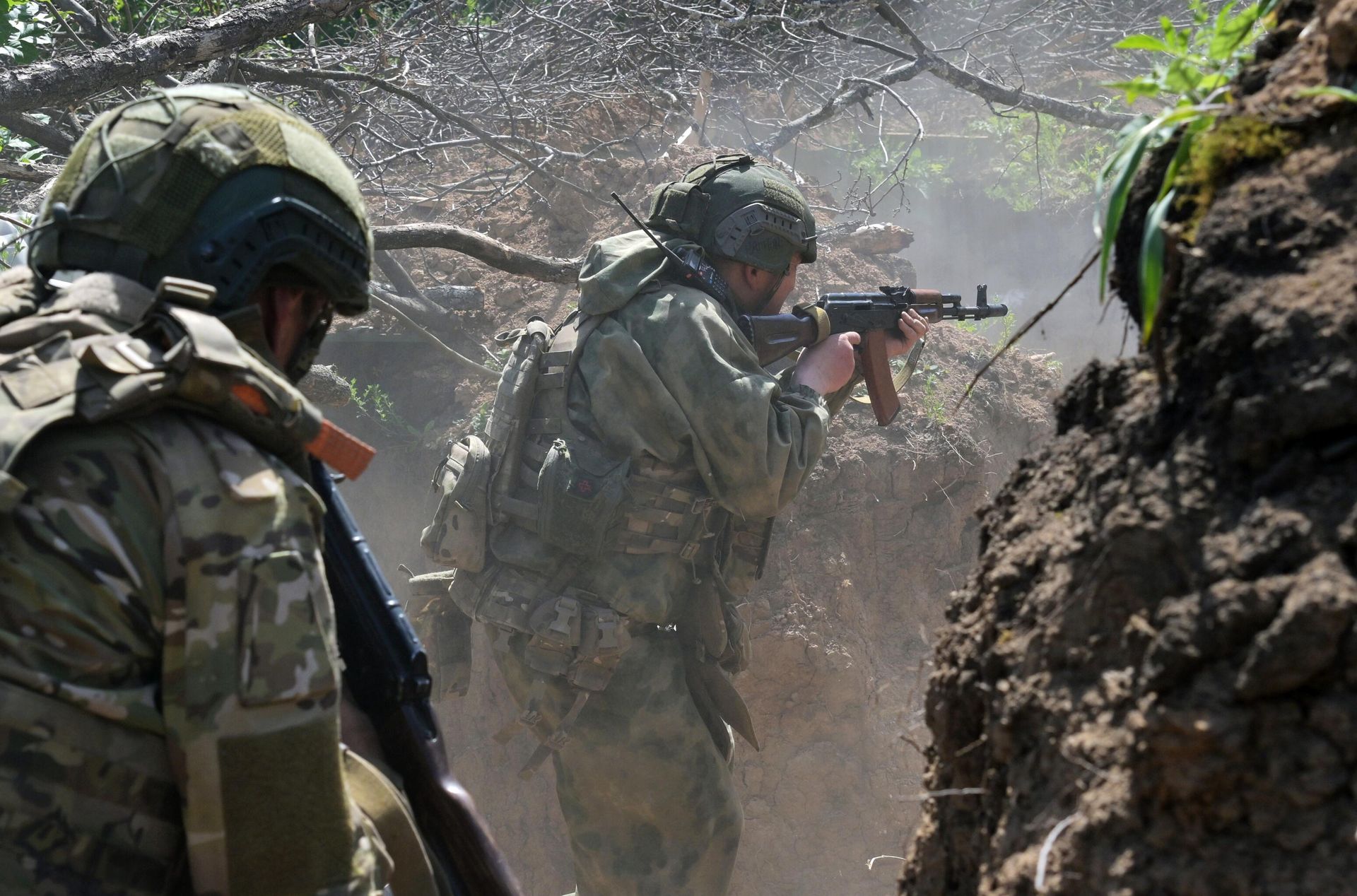 Военнослужащие штурмовых подразделений Военнослужащие штурмовых подразделений - РИА Новости, 1920, 19.07.2024