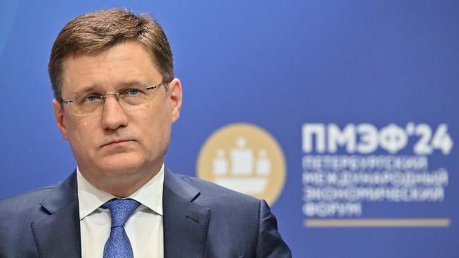 Заместитель председателя правительства Российской Федерации Александр Новак на ПМЭФ-2024