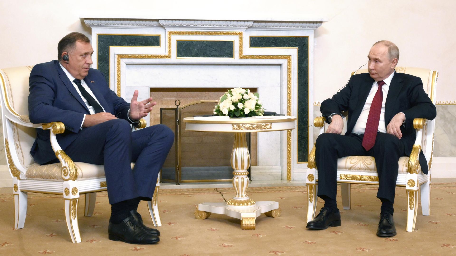 Президент РФ Владимир Путин и президент Республики Сербской Милорад Додик во время встречи - РИА Новости, 1920, 07.06.2024