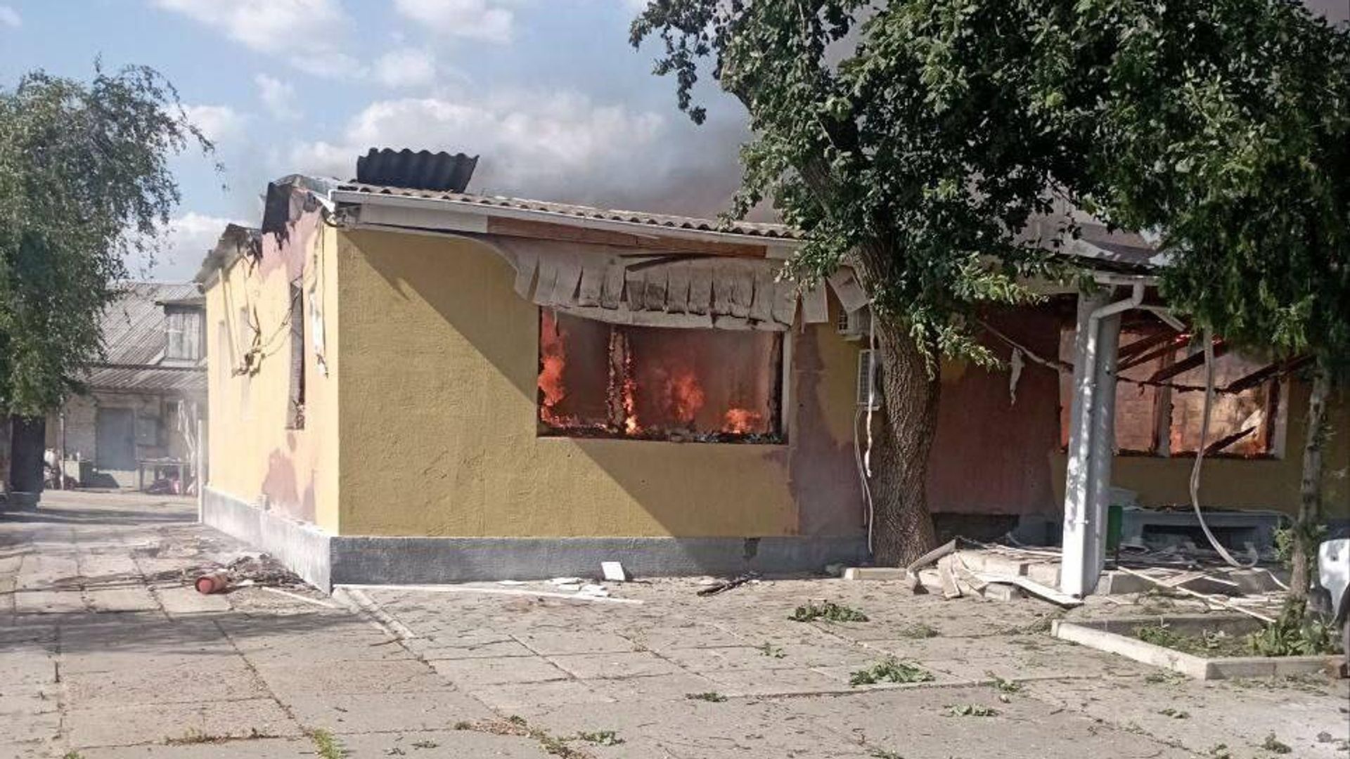 Последствия обстрела со стороны ВСУ в Алешках Херсонской области Последствия обстрела со стороны ВСУ в Алешках Херсонской области - РИА Новости, 1920, 12.07.2024