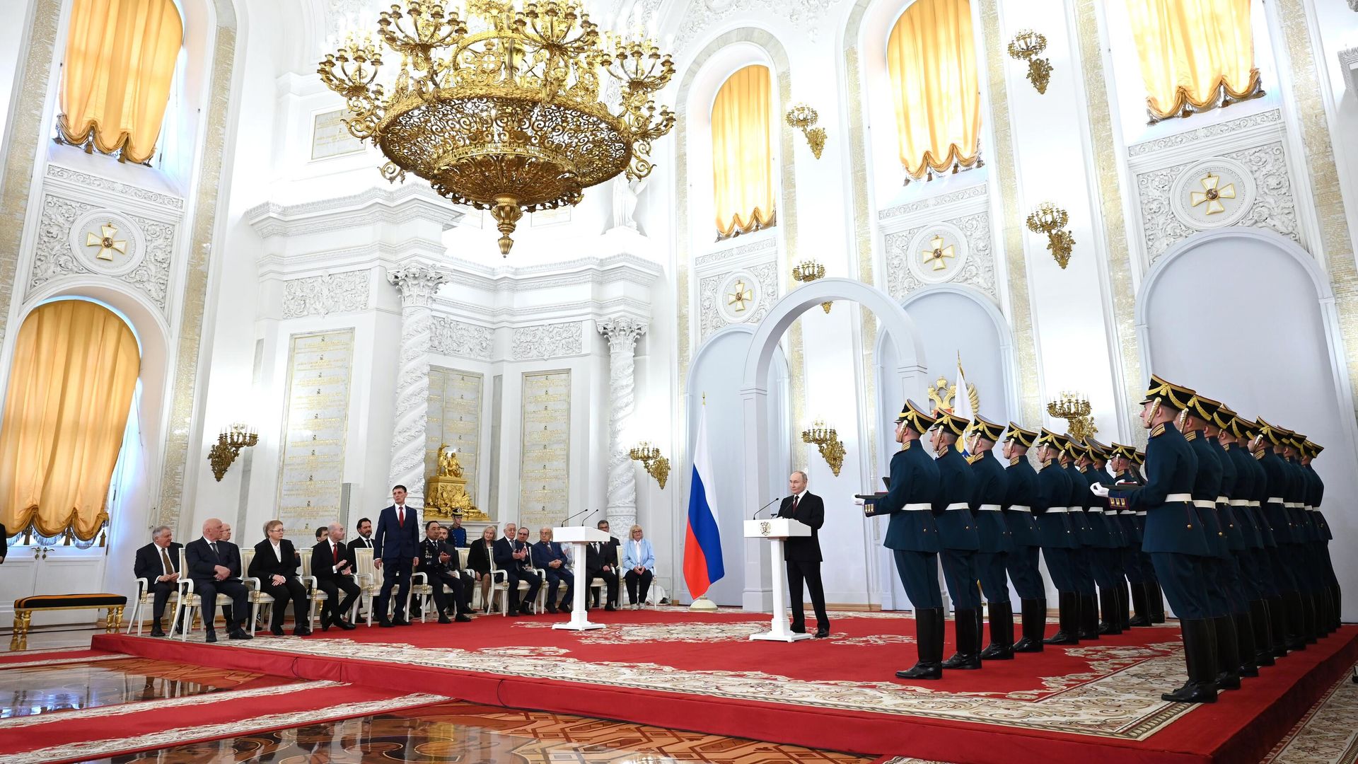 Президент России Владимир Путин на церемонии вручения Государственных премий Российской Федерации Президент России Владимир Путин на церемонии вручения Государственных премий Российской Федерации - РИА Новости, 1920, 12.06.2024