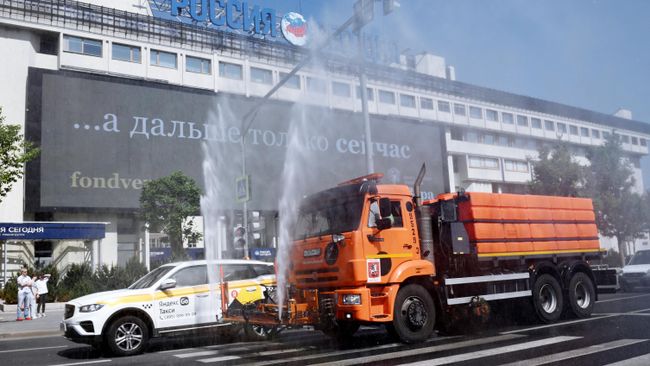 Жаркая погода в Москве