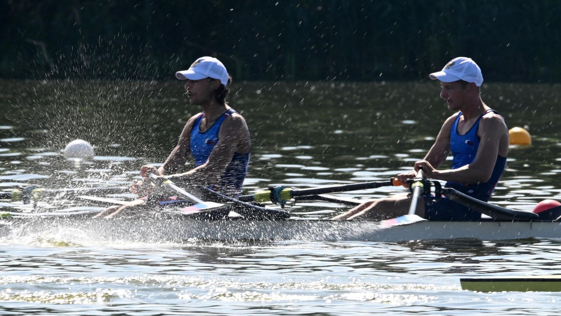 Спортсмены сборной России в финальном заезде мужских парных двоек на соревнованиях по гребному спорту на Играх БРИКС в Казани Спортсмены сборной России в финальном заезде мужских парных двоек на соревнованиях по гребному спорту на Играх БРИКС в Казани - РИА Новости, 1920, 14.07.2026