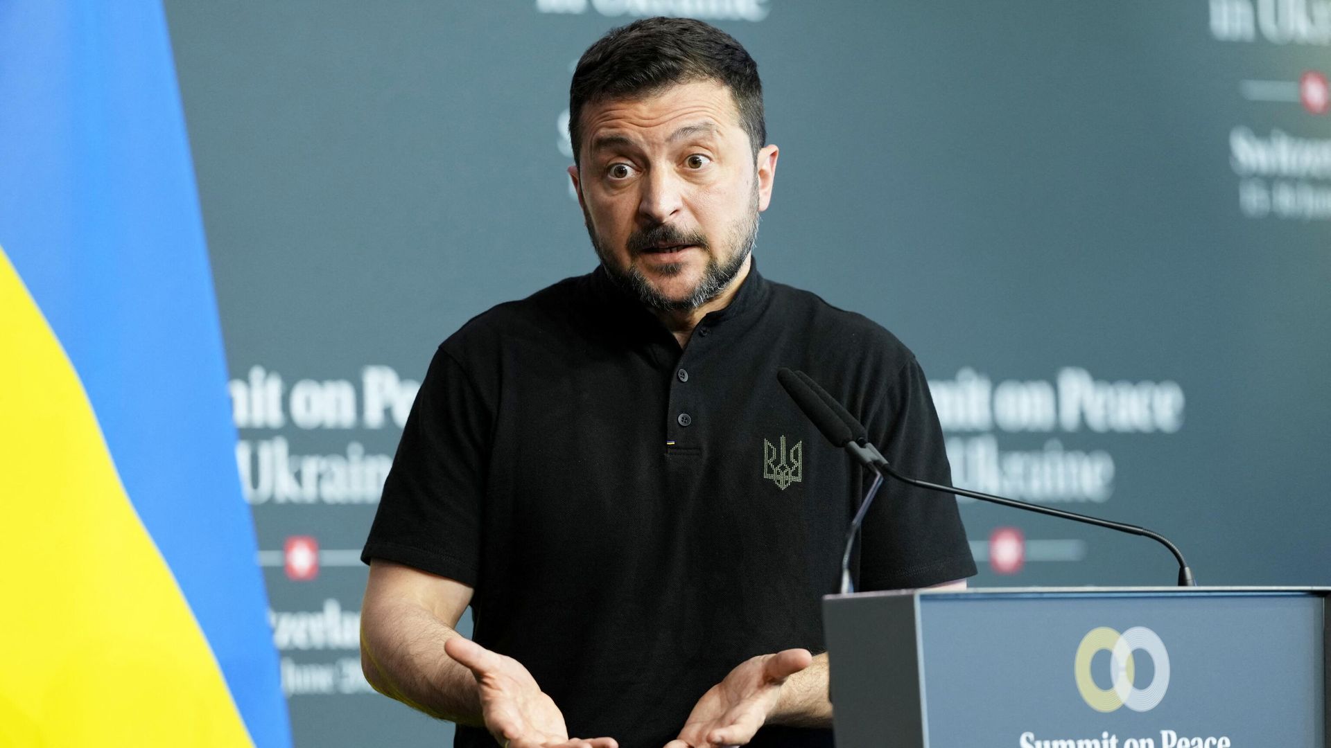 Владимир Зеленский во время пресс-конференции на саммите по Украине в Бюргенштоке, Швейцария Владимир Зеленский во время пресс-конференции на саммите по Украине в Бюргенштоке, Швейцария - РИА Новости, 1920, 16.06.2024