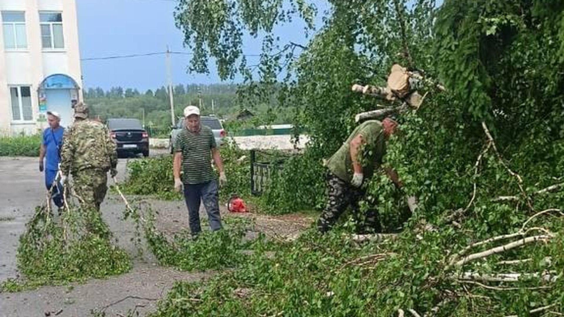 Последствия грозы в Саранске Последствия грозы в Саранске - РИА Новости, 1920, 17.06.2024