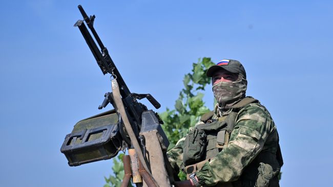Военнослужащий ВС РФ в зоне проведения СВО