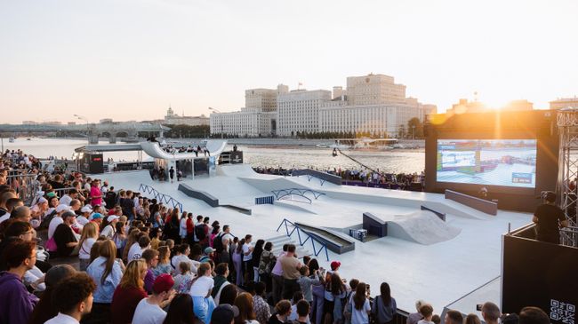 Соревнования по скейтбордингу Grand Skate Tour 2023 в Москве