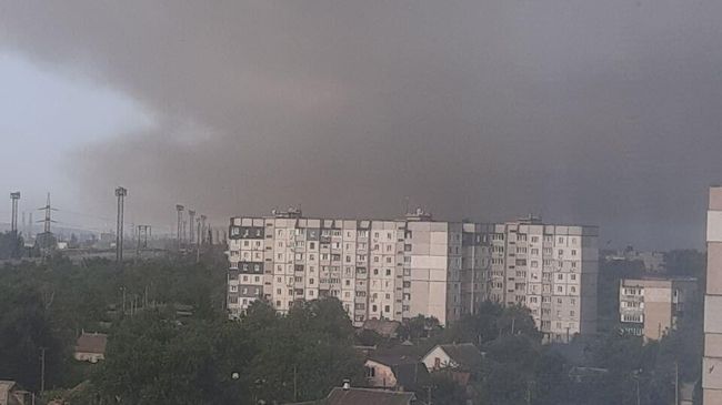 Задымление на коксохимическом заводе в Кривом Роге