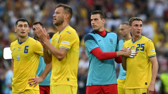 Футболисты сборной Украины