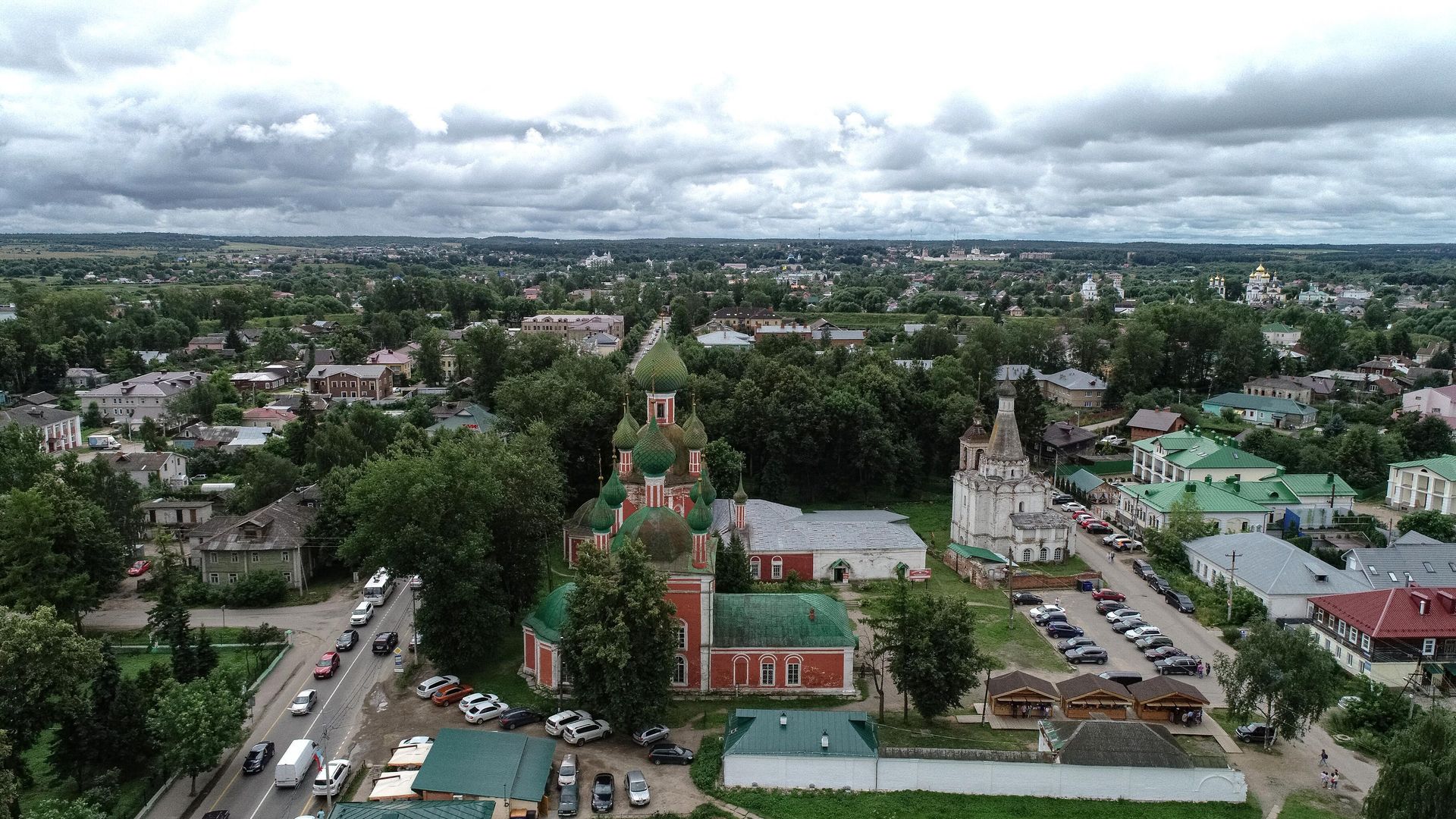 Красная площадь в Переславль-Залесском Красная площадь в Переславль-Залесском - РИА Новости, 1920, 28.06.2024