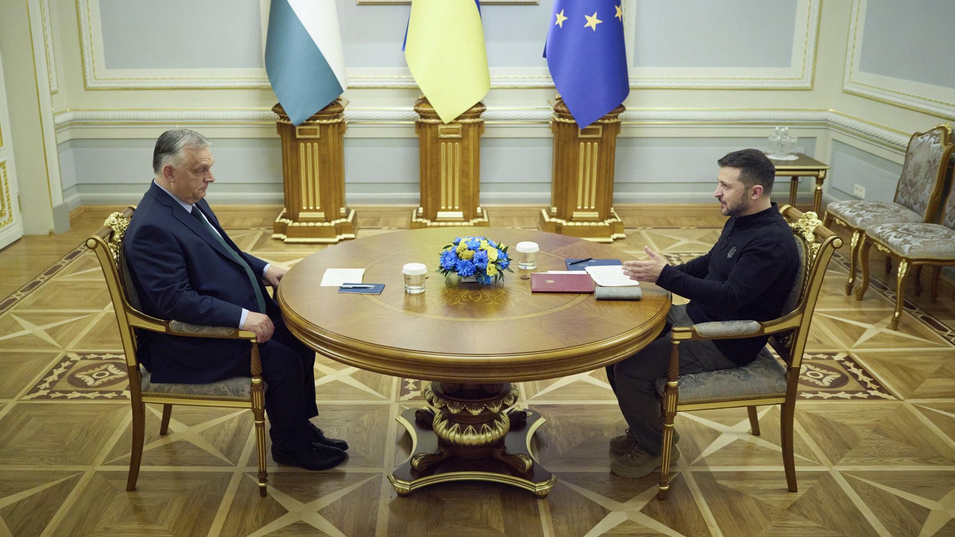 Премьер-министр Венгрии Виктор Орбан и Владимир Зеленский во время встречи в Киеве Премьер-министр Венгрии Виктор Орбан и Владимир Зеленский во время встречи в Киеве - РИА Новости, 1920, 03.07.2024