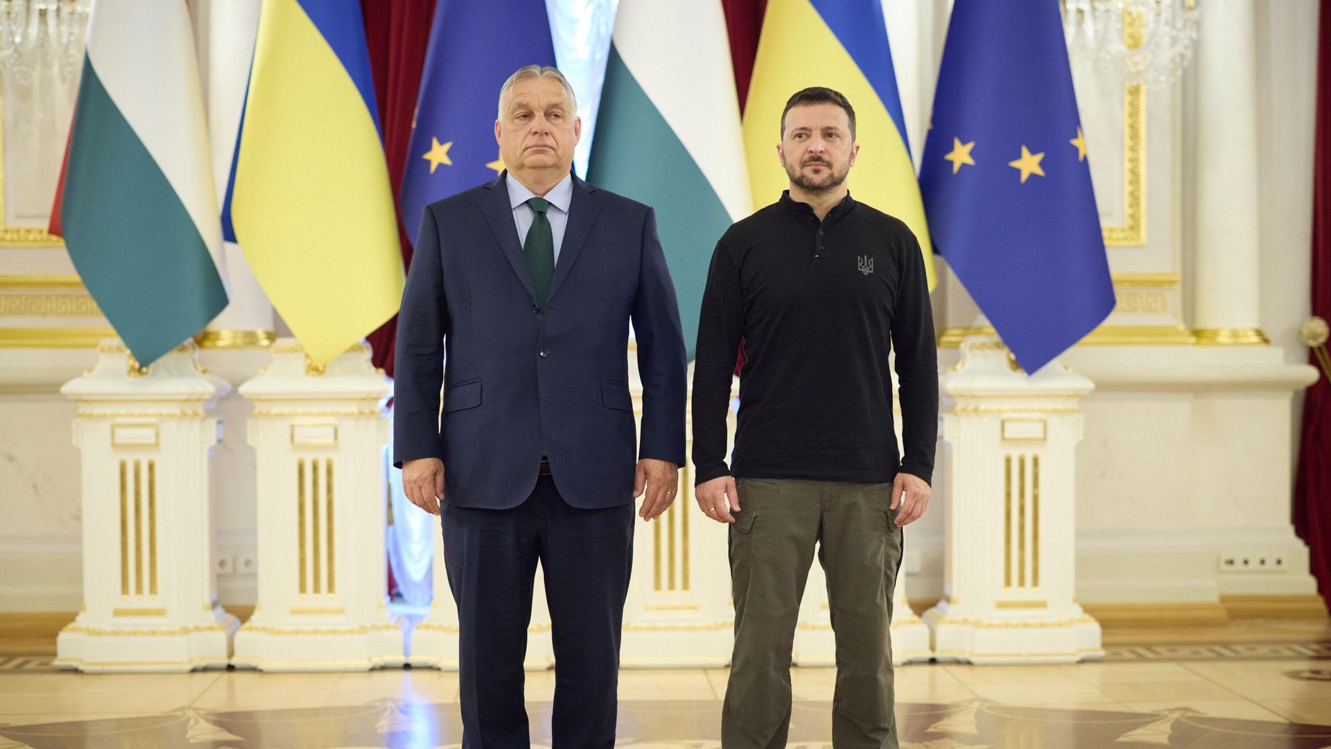 Премьер-министр Венгрии Виктор Орбан и Владимир Зеленский Премьер-министр Венгрии Виктор Орбан и Владимир Зеленский - РИА Новости, 1920, 09.11.2024