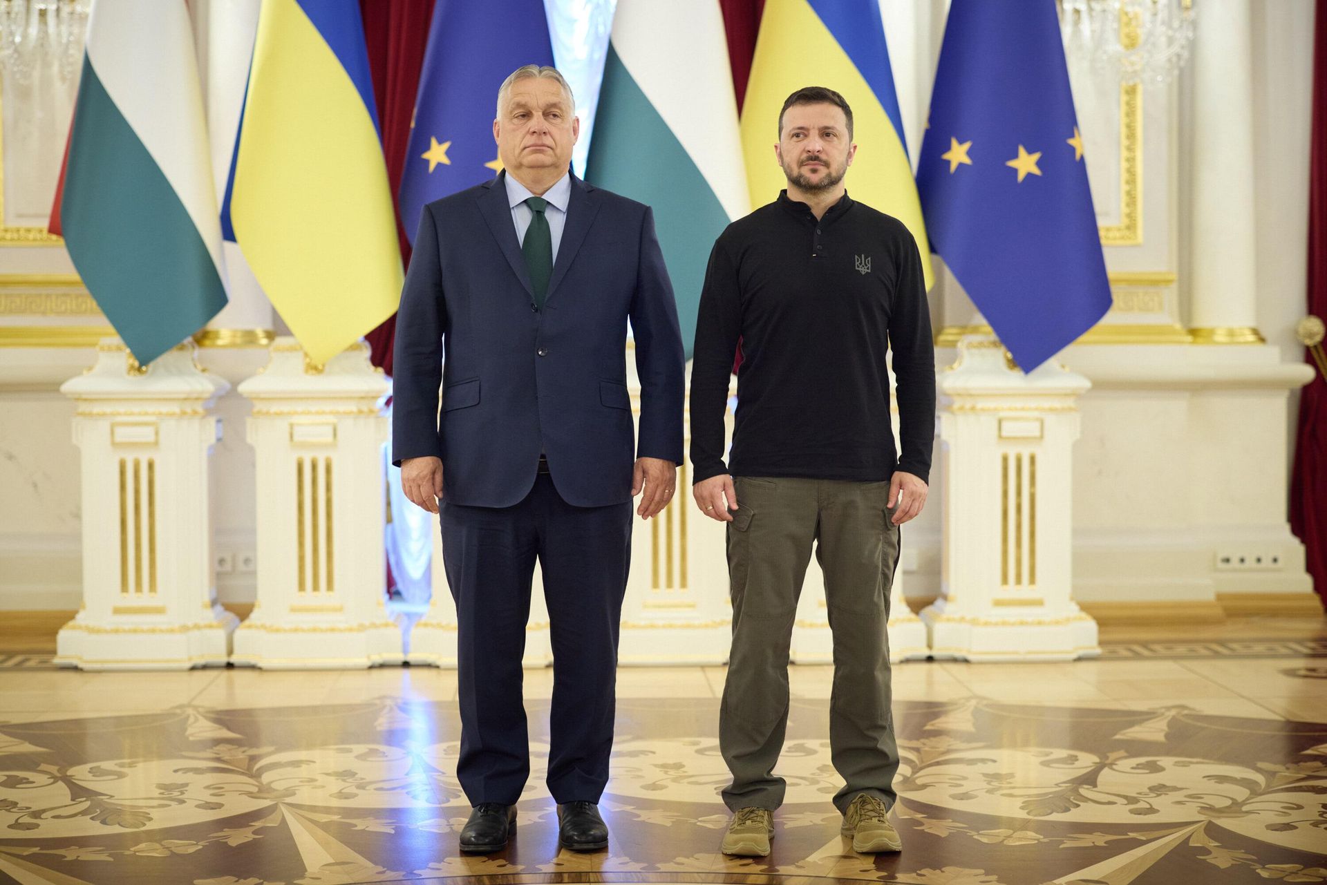 Премьер-министр Венгрии Виктор Орбан и Владимир Зеленский во время встречи в Киеве Премьер-министр Венгрии Виктор Орбан и Владимир Зеленский во время встречи в Киеве - РИА Новости, 1920, 03.07.2024