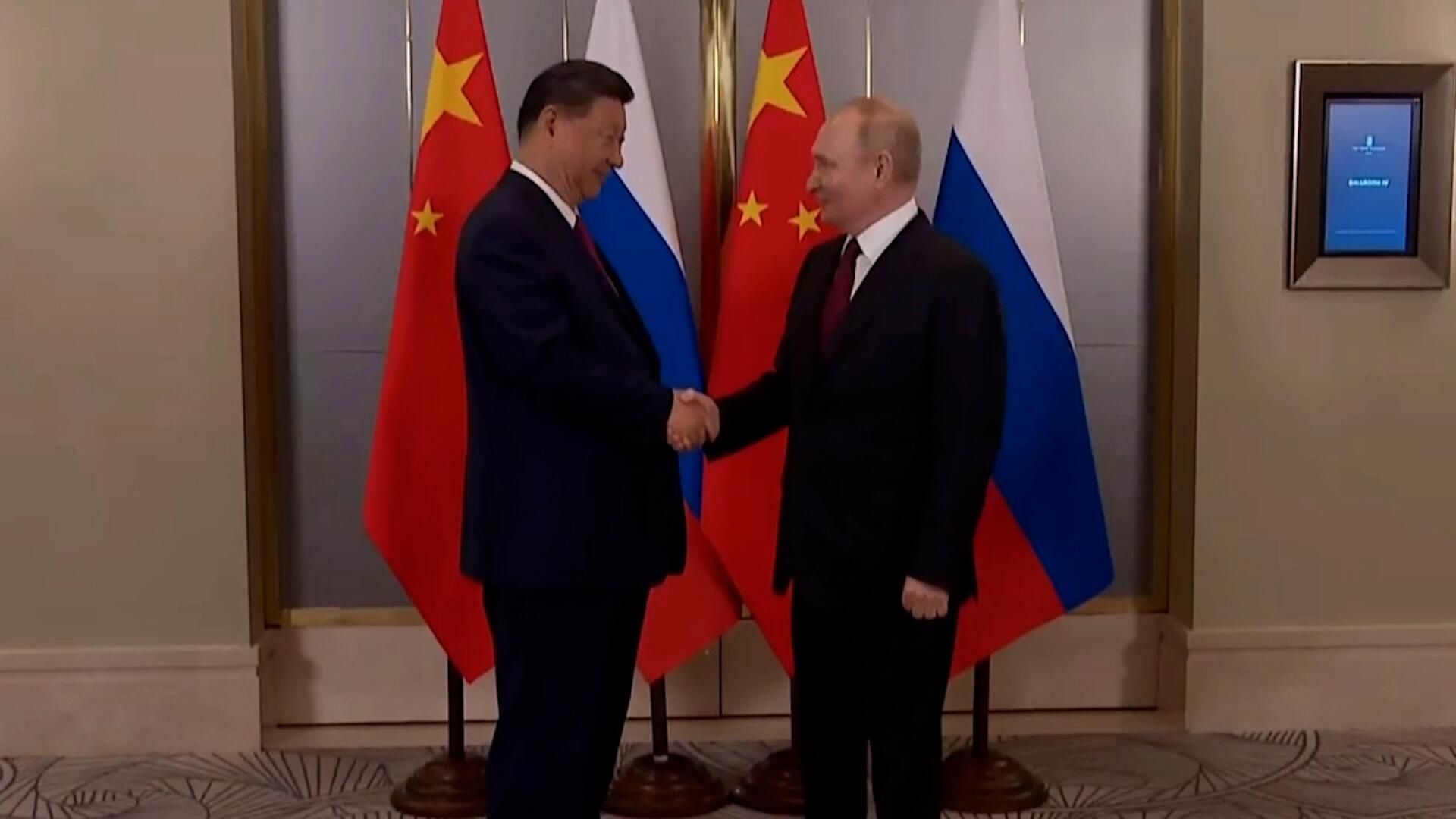 Путин в Астане проводит переговоры с Си Цзиньпином Путин в Астане проводит переговоры с Си Цзиньпином - РИА Новости, 1920, 03.07.2024