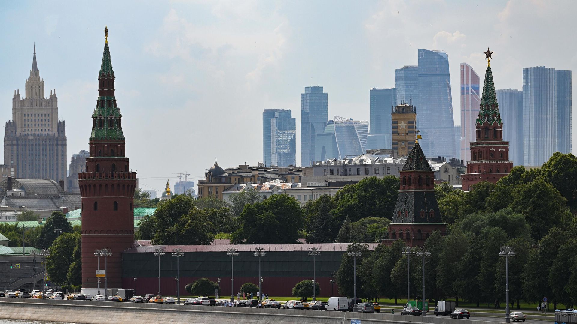 Панорамный вид на Московский Кремль и Москву-реку - РИА Новости, 1920, 14.07.2024