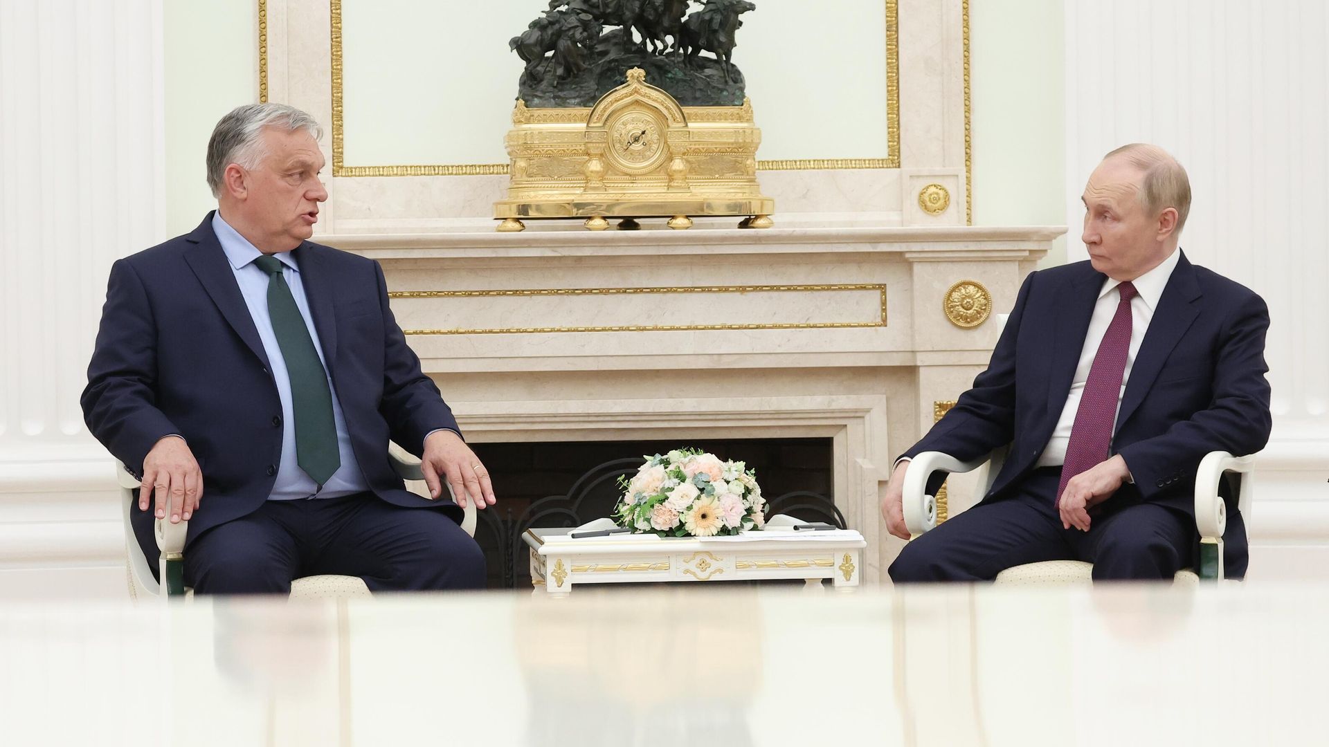 Президент РФ Владимир Путин и премьер-министр Венгрии Виктор Орбан во время встречи в Москве Президент РФ Владимир Путин и премьер-министр Венгрии Виктор Орбан во время встречи в Москве - РИА Новости, 1920, 05.07.2024