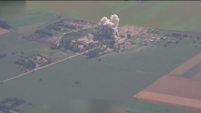 Уничтожение позиций украинского ЗРК С-300 в Полтавской области