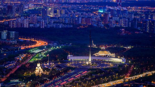 Парк Победы на Поклонной горе в Москве.