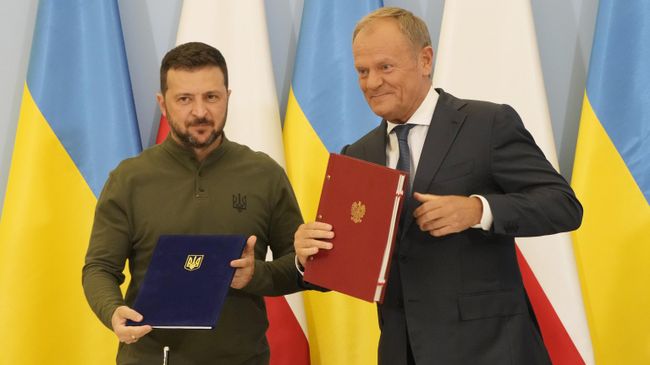  Владимир Зеленский и Дональд Туск 