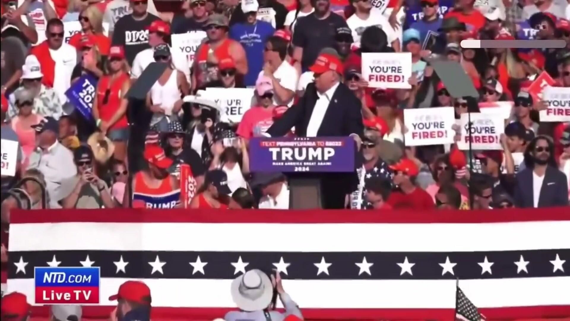 Покушение на Дональда Трампа. Полное видео Покушение на Дональда Трампа. Полное видео - РИА Новости, 1920, 14.07.2024