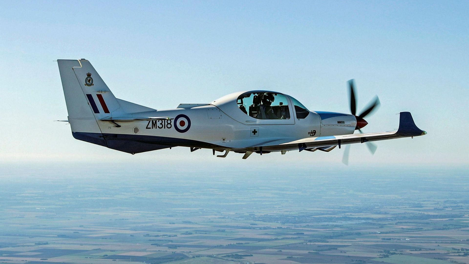Учебно-пилотажный самолет Grob G120TP Королевских ВВС Великобритании Учебно-пилотажный самолет Grob G120TP Королевских ВВС Великобритании - РИА Новости, 1920, 17.07.2024