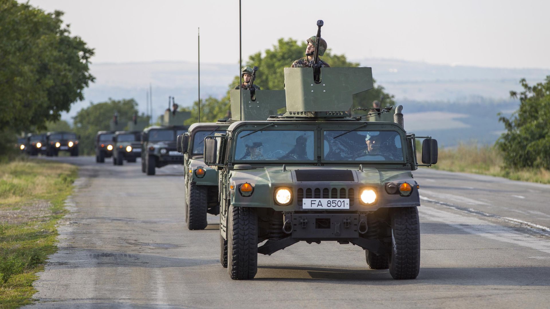 Военнослужащие армии Молдавии на внедорожниках HMMWV - РИА Новости, 1920, 27.02.2025