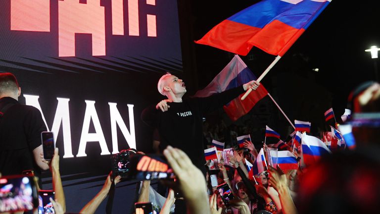 Митинг-концерт певца Я. Дронова (Shaman) у посольства США в Москве Митинг-концерт певца Я. Дронова (Shaman) у посольства США в Москве