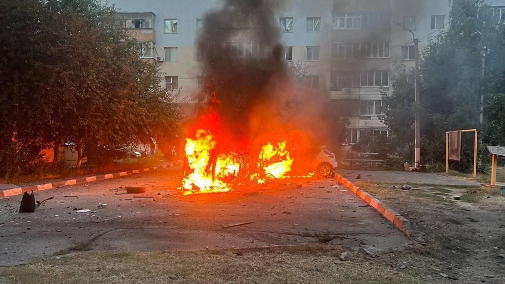 Ситуация в Шебекино после обстрела ВСУ Ситуация в Шебекино после обстрела ВСУ - РИА Новости, 1920, 20.07.2024