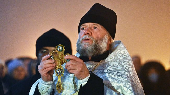 Настоятель Всехсвятского храма отец Фёдор Повный