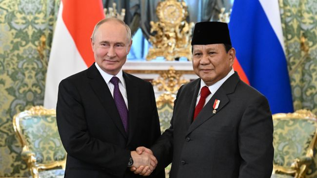 Владимир Путин и Прабово Субианто