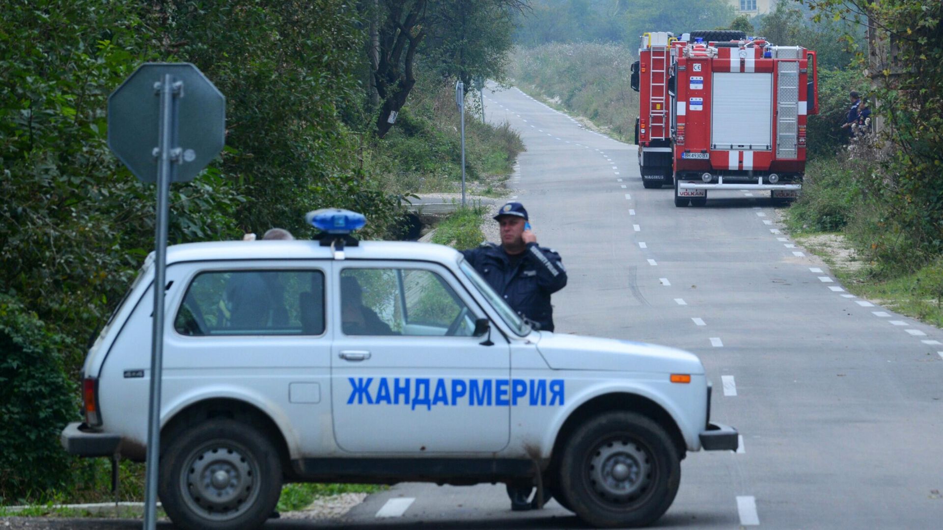Автомобили полиции и пожарных в Болгарии - РИА Новости, 1920, 31.07.2024