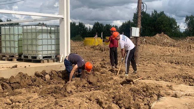 Строительство очистных под Любимом в Ярославской области